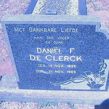 CLERCK Daniel F., de 1895-1969 &amp; Christina C.D.R. 1906-1970