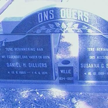 CILLIERS Daniel H. 1899-1974 &amp; Susanna G.S. 1909- :: CILLIERS Willie 1934-1937