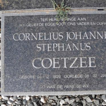 COETZEE Cornelius Johannes Stephanus 1929-2003