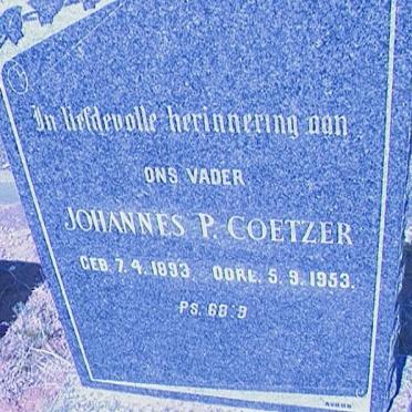COETZER Johannes  P. 1873-1953