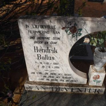 DEVENTER Hendrik Baltus, van 1961-1991