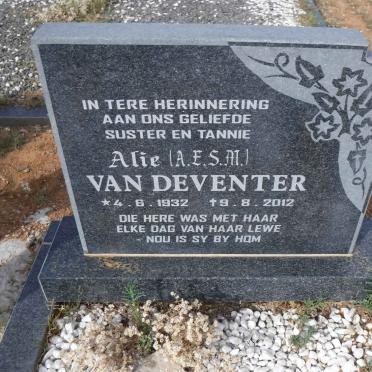 DEVENTER A.E.S.M., van 1932-2012