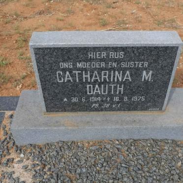 DAUTH Catharina M. 1914-1975