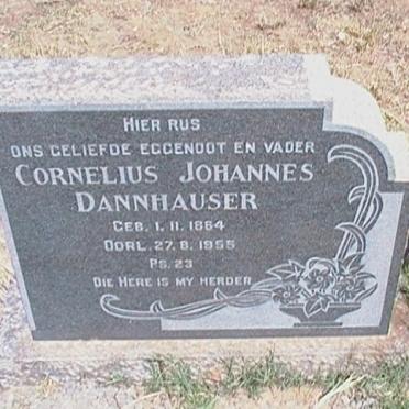 DANNHAUSER Cornelius Johannes 1864-1955