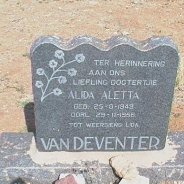 DEVENTER Alida Aletta, van 1949-1956