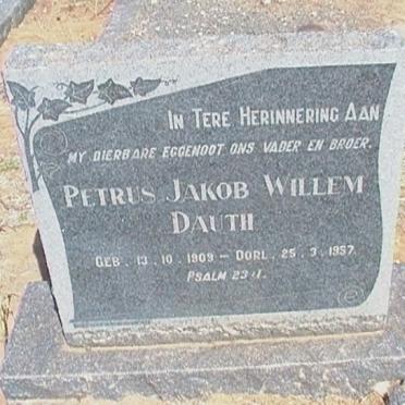 DAUTH Petrus Jakob Willem 1909-1957
