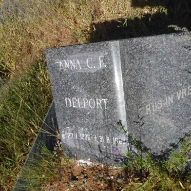 DELPORT Anna C.F. 1906-19?5
