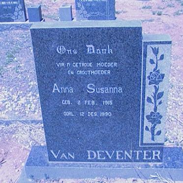 DEVENTER Anna Susanna, van 1915-1990