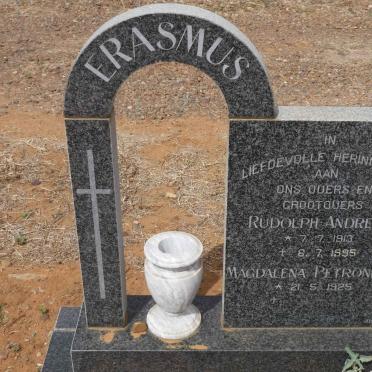 ERASMUS Rudolph Andreas 1913-1995 &amp; Magdalena Petronella 1925-