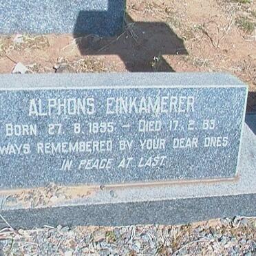 EINKAMERER Alphons 1895-1963