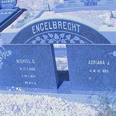 ENGELBRECHT Michiel D. 1909-1974 &amp; Adriana J. 1926-
