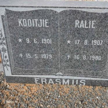 ERASMUS Kooitjie 1901-1979 &amp; Ralie 1907-1980