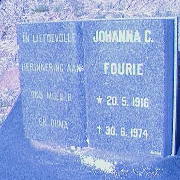FOURIE Johanna C. 1916-1974
