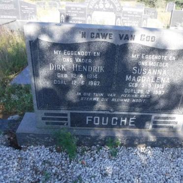 FOUCHE Dirk Hendrik 1914-1967 &amp; Susanna Magdalena 1915-1997
