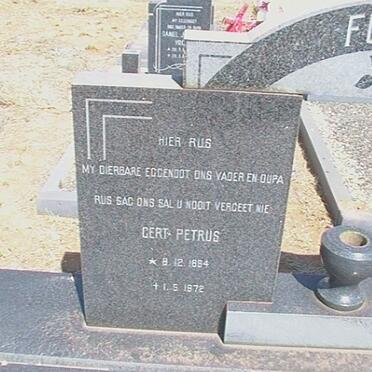 FOURIE Gert Petrus 1894-1972