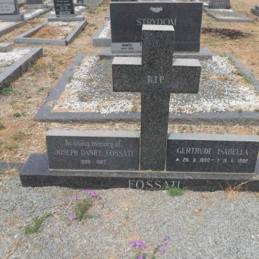 FOSSATI Joseph Daniel 1899-1967 &amp; Gertrude Isabella 1900-1982