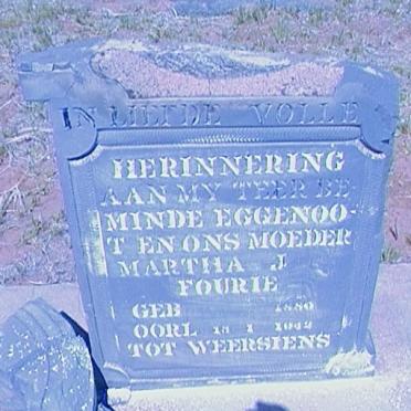 FOURIE Martha J. 1880-19??
