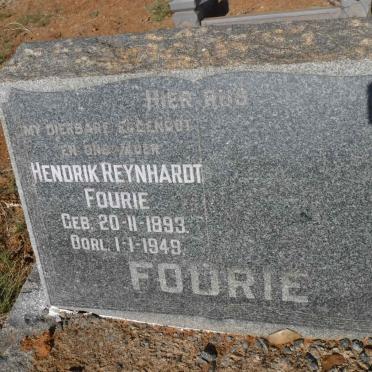 FOURIE Hendrik Reynhardt 1893-1949