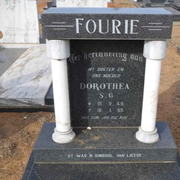 FOURIE Dorothea S.G. 1949-1999