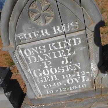 GOOSEN Daniel P.J. 1940-1940