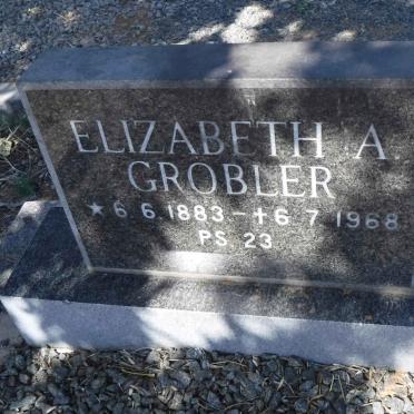 GROBLER Elizabeth A. 1883-1968