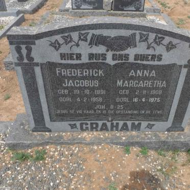 GRAHAM Frederick Jacobus 1891-1958 &amp; Anna Margaretha 1908-1975
