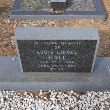 HALL Louis Lionel 1944-1984