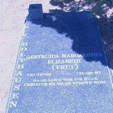 HOLTHAUSEN Gertruida Margaretha Elizabeth 1909-1997