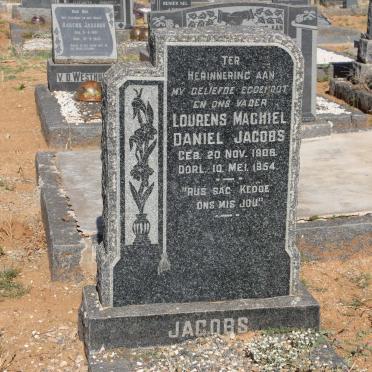 JACOBS Lourens Machiel Daniel 1906-1954