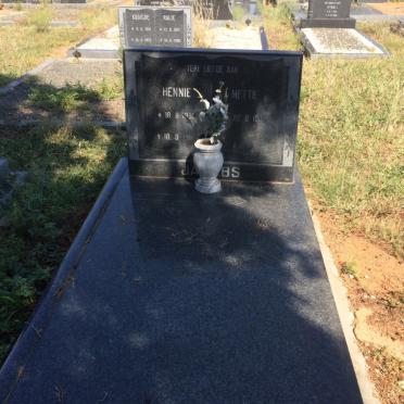 JACOBS Hennie 1932-1980 &amp; Mettie 1939-