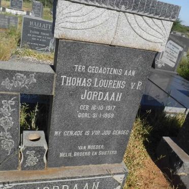 JORDAAN Thomas Lourens v. R. 1917-1959