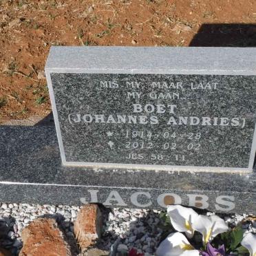 JACOBS Johannes Andries 1914-2012