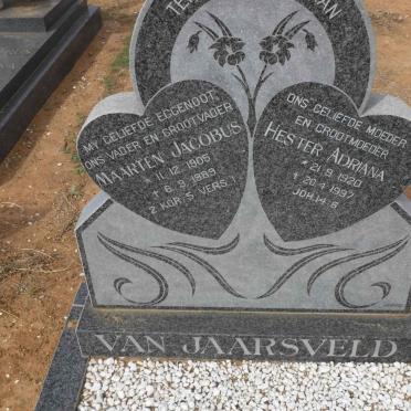 JAARSVELD Maarten Jacobus, van 1905-1989 &amp; Hester Adriana 1920-1997