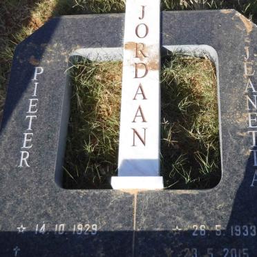 JORDAAN Pieter 1929- &amp; Jeanetta 1933-2015