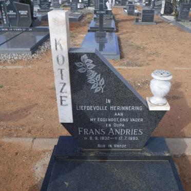 KOTZE Frans Andries 1932-1993