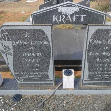 KRAFT Frederik Gysbert 1911-1994 &amp; Maria Magdalena Magrieta 1923-1980