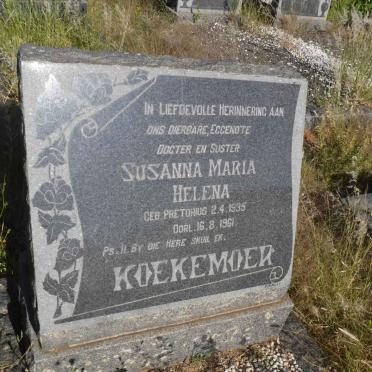 KOEKEMOER Susanna Maria Helena nee PRETORIUS 1935-1961
