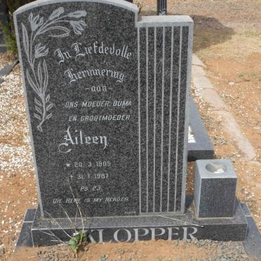 KLOPPER Aileen 1905-1987