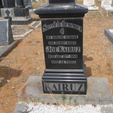 KAIRUZ Joe -1944 &amp; Alice Cecilia 1914-1979