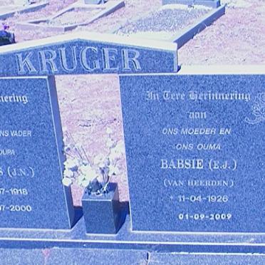 KRUGER J.N. 1918-2000 &amp; E.J. VAN HEERDEN 1926-2009