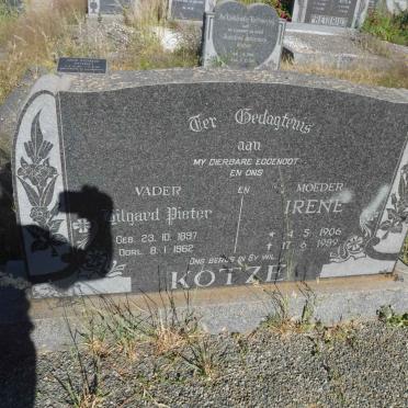 KOTZE Hilgard Pieter 1897-1962 &amp; Irene 1906-1989
