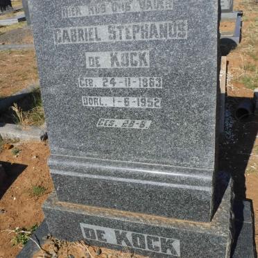 KOCK Gabriel Stephanus, de 1863-1952