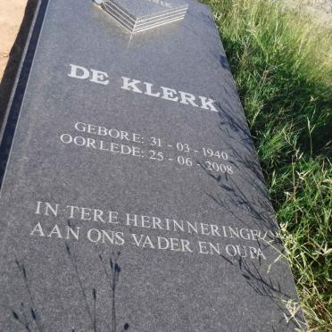 KLERK Jannie, de 1940-2008