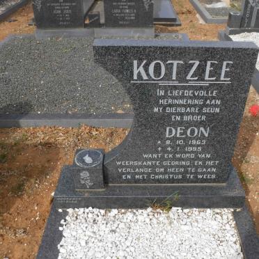 KOTZEE Deon 1963-1995