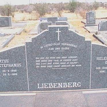 LIEBENBERG Albertus Stephanus 18??-1966 &amp; Helena Catharina GOOSEN 1??7-19?1