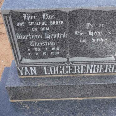 LOGGERENBERG Martiens Hendrik Christian, van 1916-1983