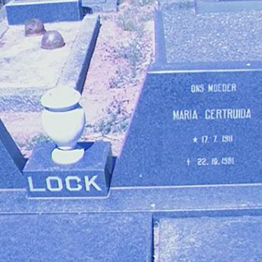 LOCK Jan Harms 1905-1987 &amp; Maria Gertruida 1911-1981