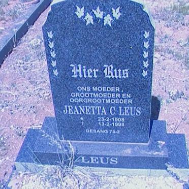 LEUS Jeanetta C. 1908-1998