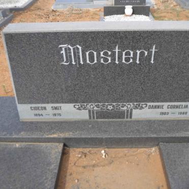 MOSTERT Gideon Smit 1894-1975 &amp; Dannie Cornelia REED 1903-1988