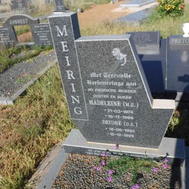 MEIRING Madeleine M.E. 1974-1999 :: MEIRING Deidre E. 1995-1999